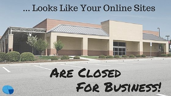 online social sites closed for buisness