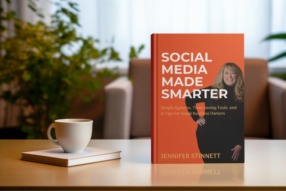 Social Media Made Smarter on table with coffee cup