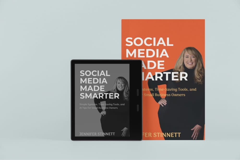 EJenn Social Media Made Smarter Book hard cover and on eReader