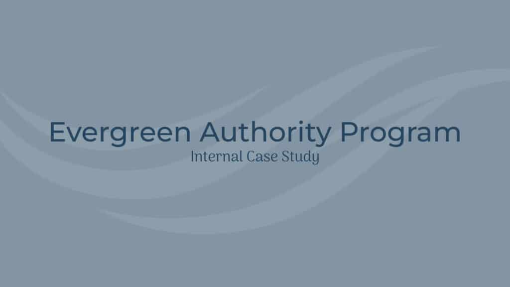 Evergreen Authority Program